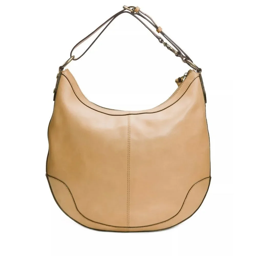 New! FRYE Melissa Woven Leather Scooped Hobo Bag Handbag Adjustable Strap